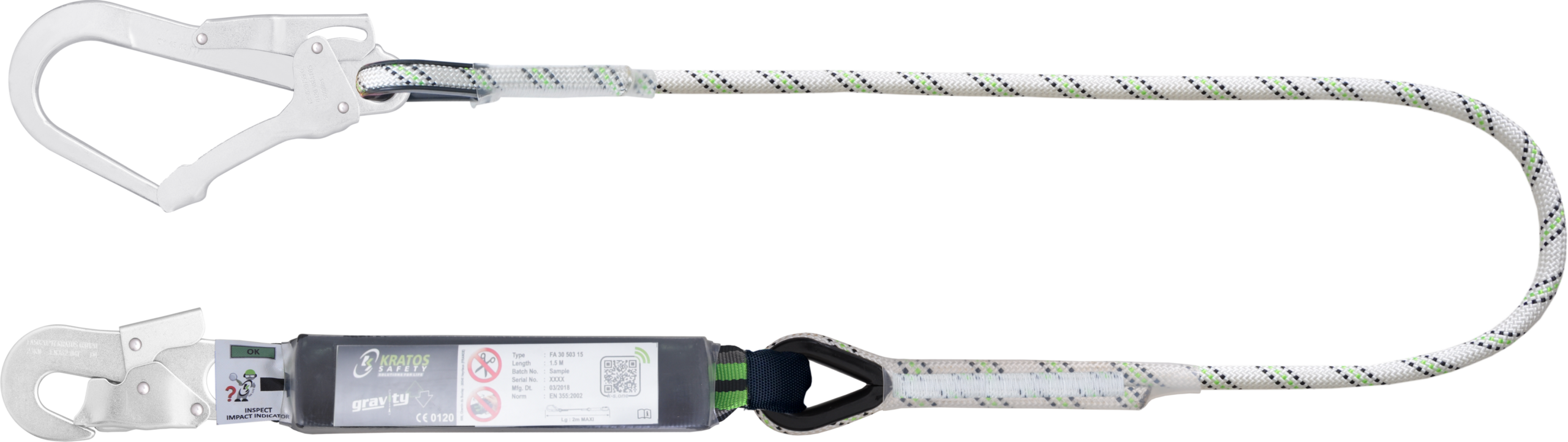 Kratos HOPE VM Kernmantel 2m mit Karabiner